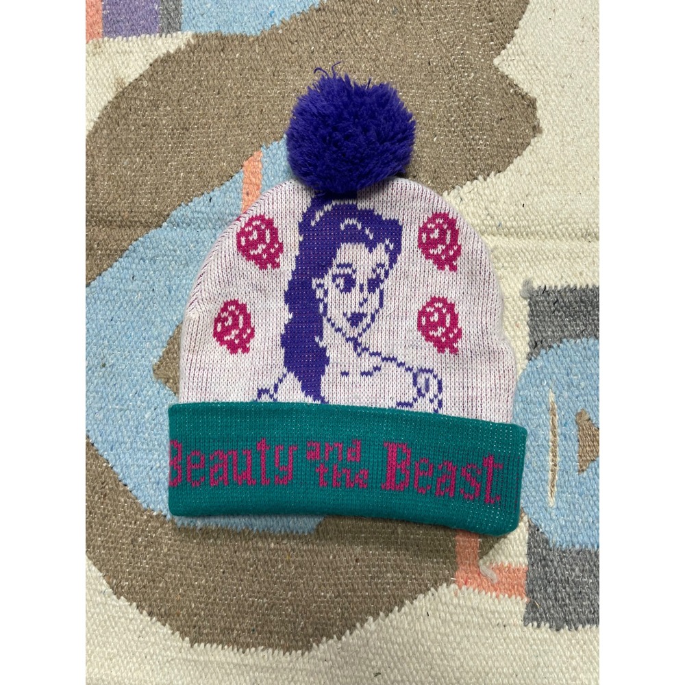 Vintage Disney "Beauty‎ and the Beast" Pom Beanie – Unisex